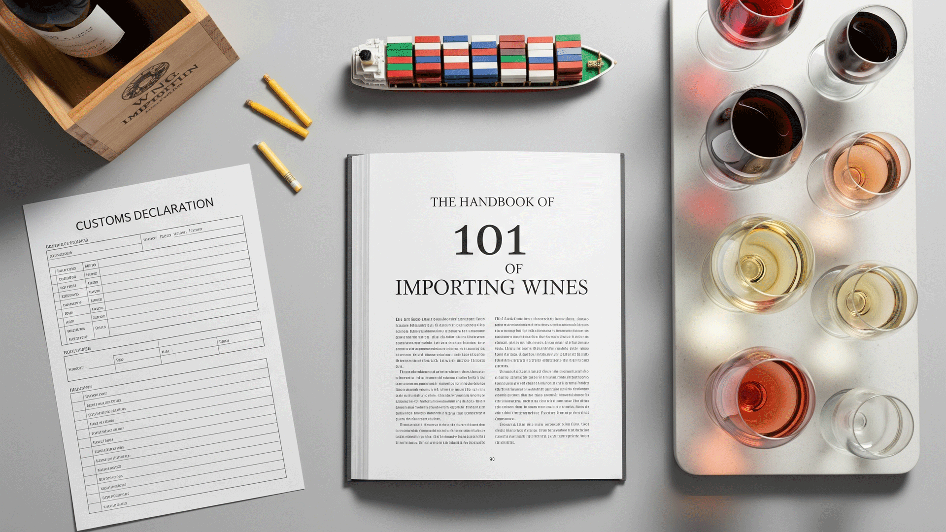 Importing wine may be a challenge. We handbook explains the basics to overcome any obstacles. (Photo: AI generated with Gemini)